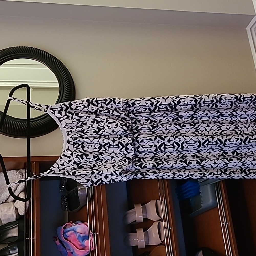 AGB Maxi Dress Black and White Pattern